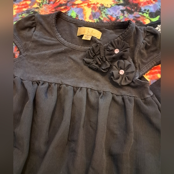 2 Little Girls Black Dresses - Picture 3 of 5